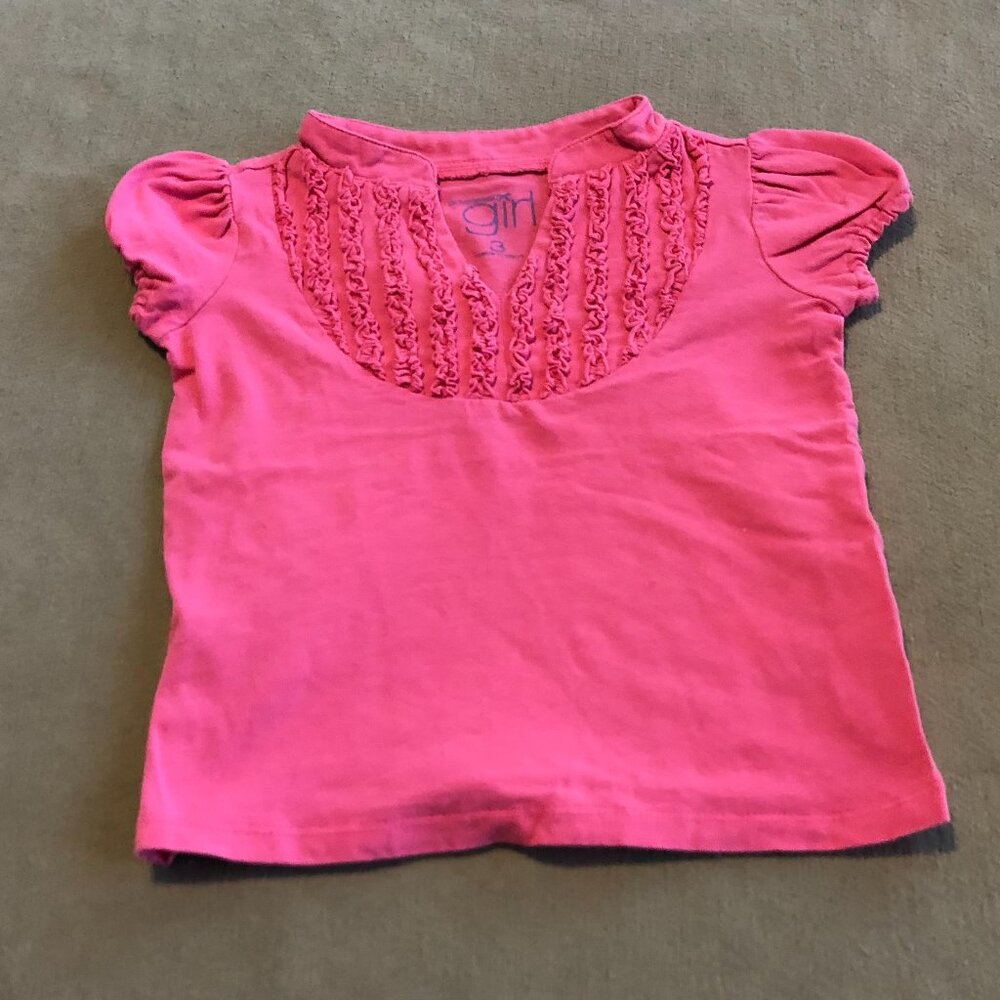 DownEast Gin Girls Pink T-shirt Short Sleeves Size 3